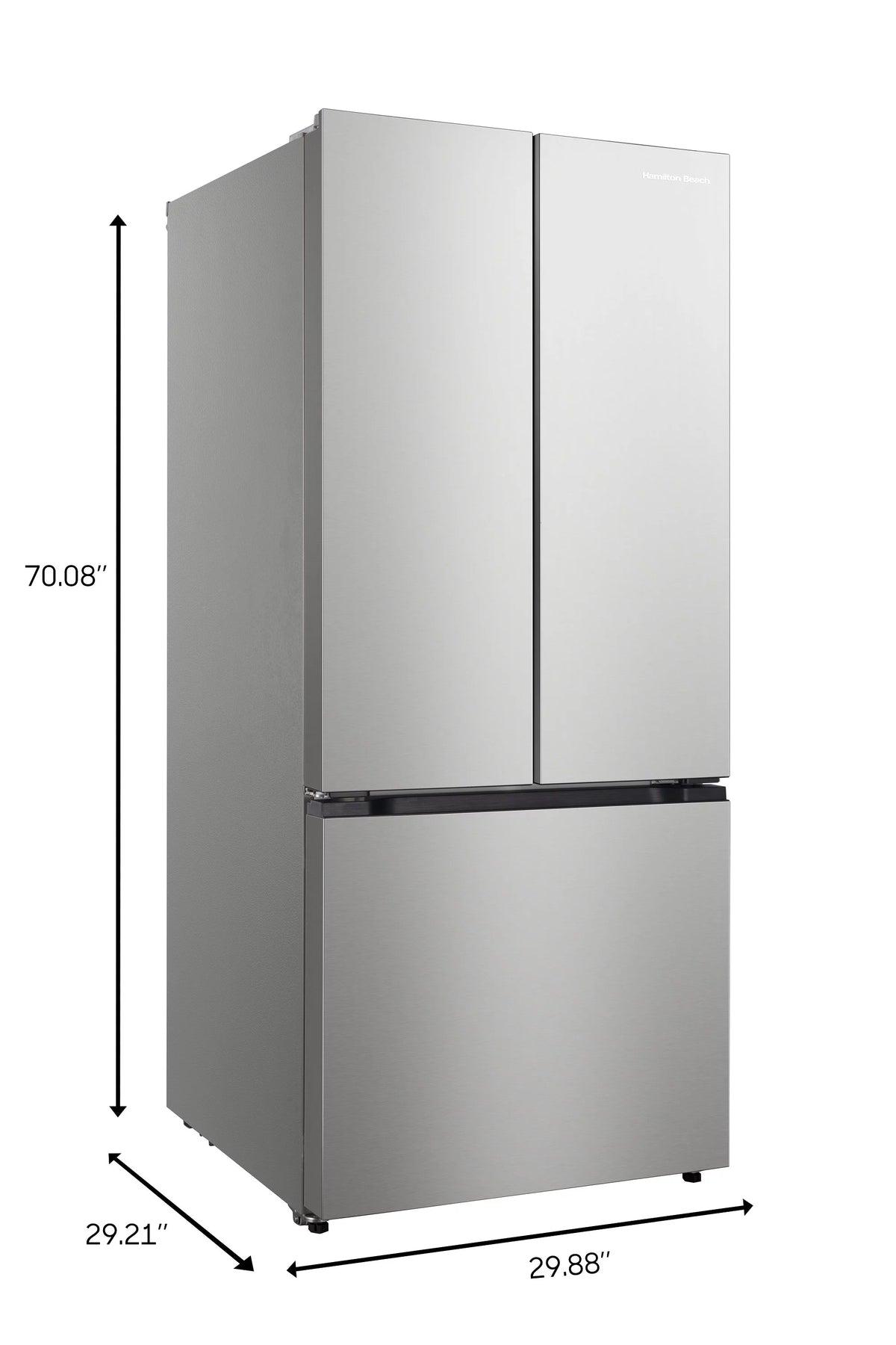 17.7 Cu. Ft. French Door Refrigerator, Platinum Silver Y19856