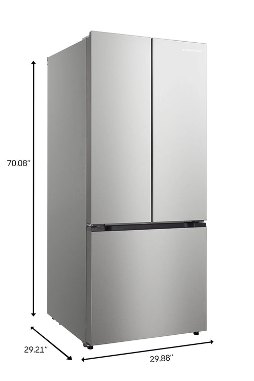 17.7 Cu. Ft. French Door Refrigerator, Platinum Silver Y19856