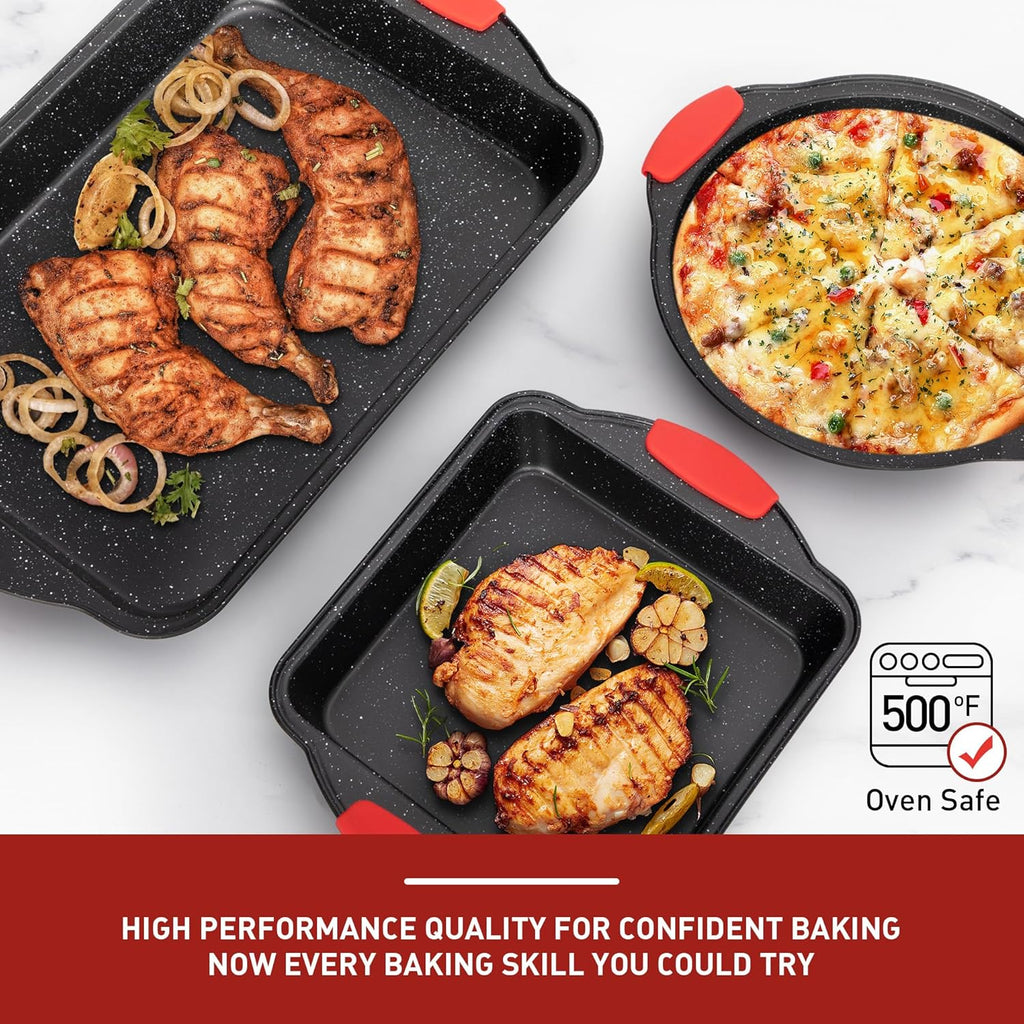 18-Piece Nonstick Carbon Steel Black Baking Pans Set Q141946