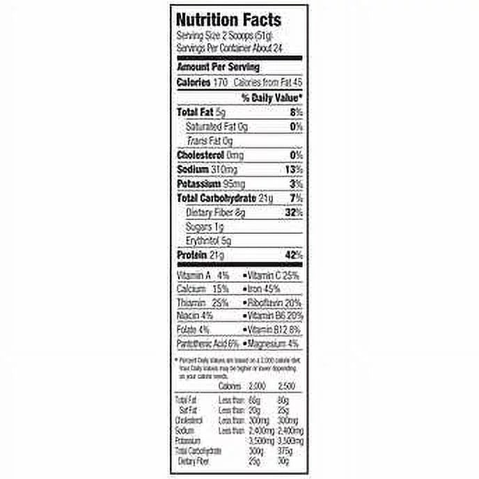 2.7 lb Organic Plant Protein and Superfoods Powder A118068