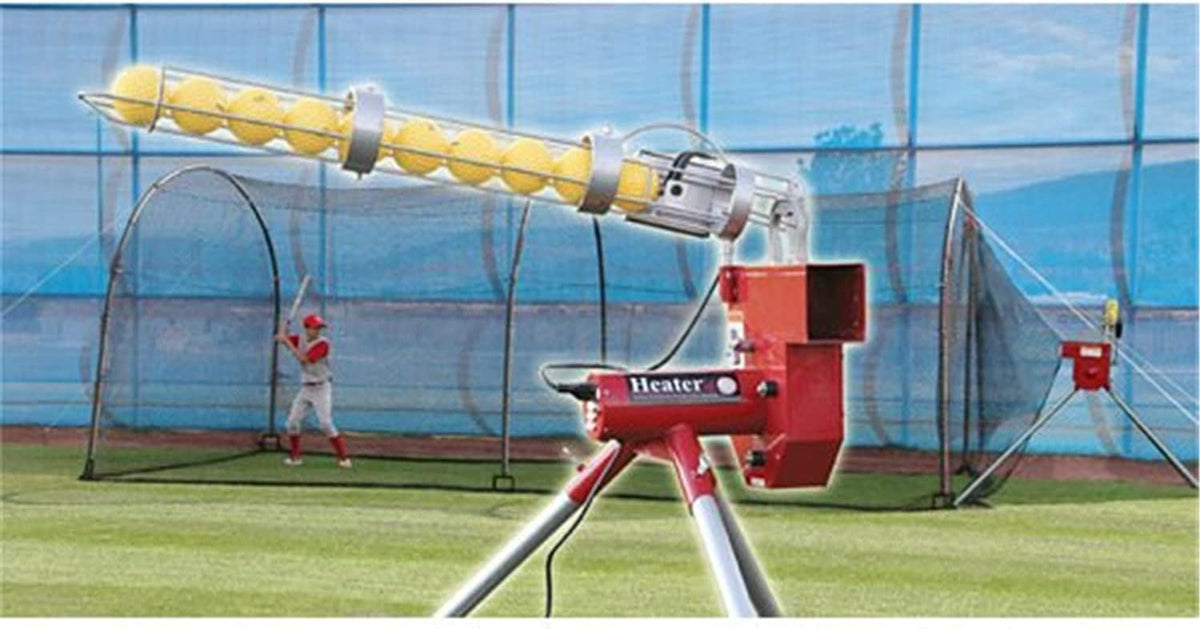 Baseball Pitching Machine and Batting Cage H935559