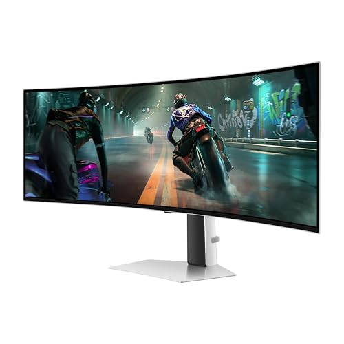 49" Dual QHD QD-OLED Curved Gaming Monitor, 144Hz, 0.03ms W120
