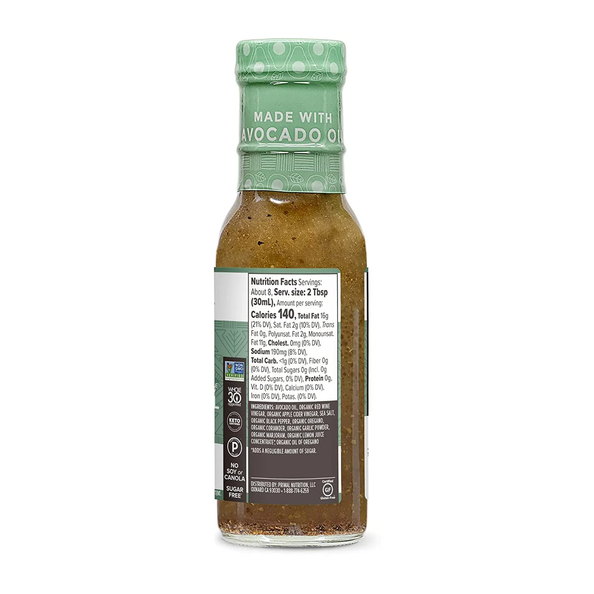 Greek Vinaigrette & Marinade with Avocado Oil 8 fl oz Pack of 2 H79184