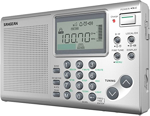 Silver FM-Stereo AM Short Wave World Band Receiver P66634