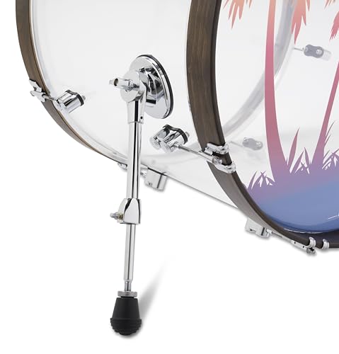 4-Piece Clear Acrylic Drum Set Shell Pack U701996