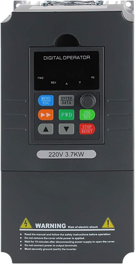5 hp 3.7 kW 17A VFD Single Phase 220V to 3 Phase Variable Frequency Drive Motor Control Inverter Y53460