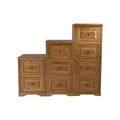 3-Drawer File Cabinet Dark Oak C921