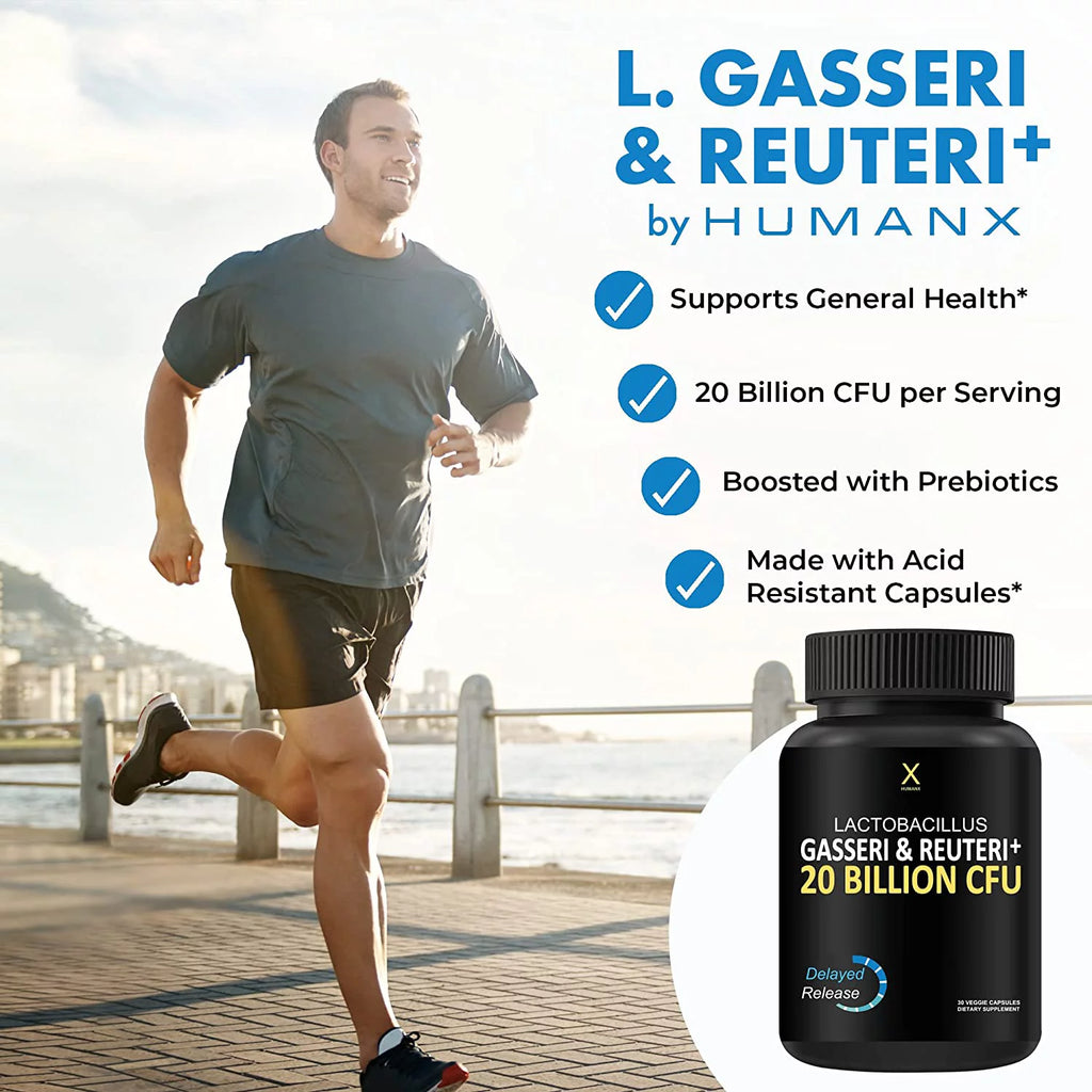 Probiotic Supplement with Lactobacillus Gasseri & Reuteri, 20 Billion CFU, Delayed Release Capsules O497