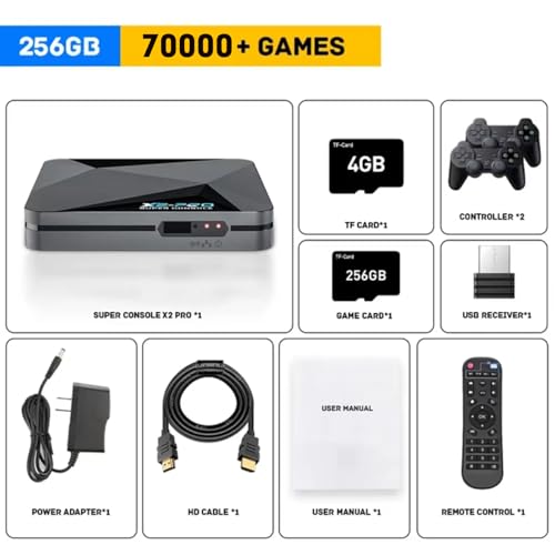 Retro Video Game Console with 70,000+ Games, Android 9.0 & EmuELEC 4.5, 4K HD L562