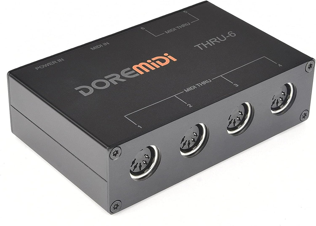 USB MIDI Interface 1-in 6-out MIDI Thru Box S156