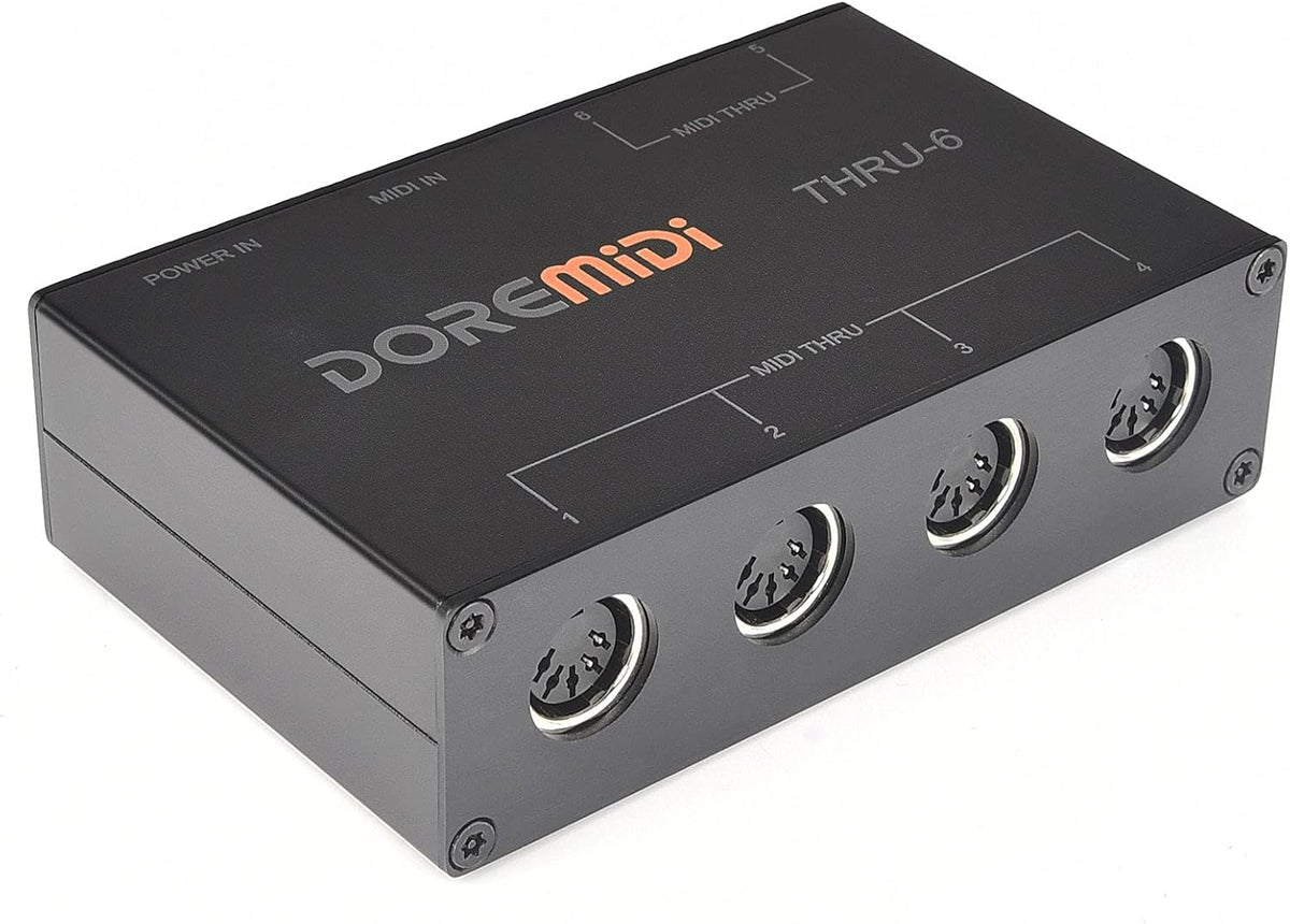 USB MIDI Interface 1-in 6-out MIDI Thru Box S156