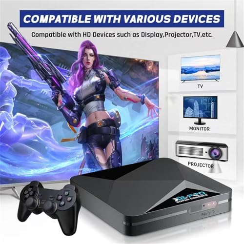 Retro Video Game Console with 70,000+ Games, Android 9.0 & EmuELEC 4.5, 4K HD L562