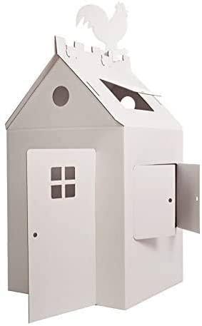 Large White Cardboard Playhouse P9744