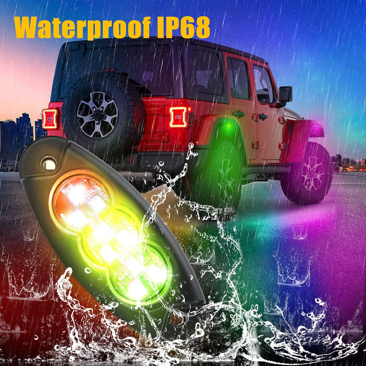 6 PCS LED Car Underglow Light Kit D508