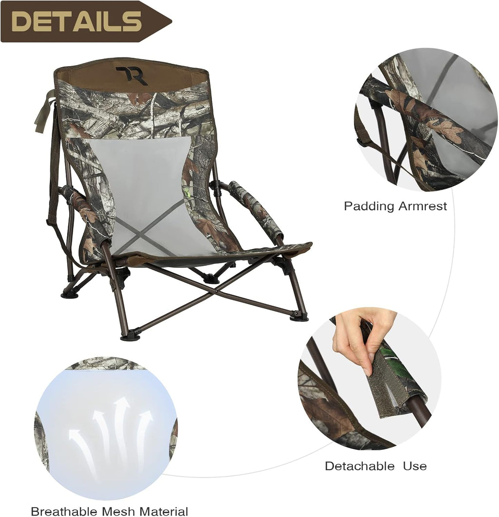 Low-Profile Folding Hunting Chair with Carry Bag B281190
