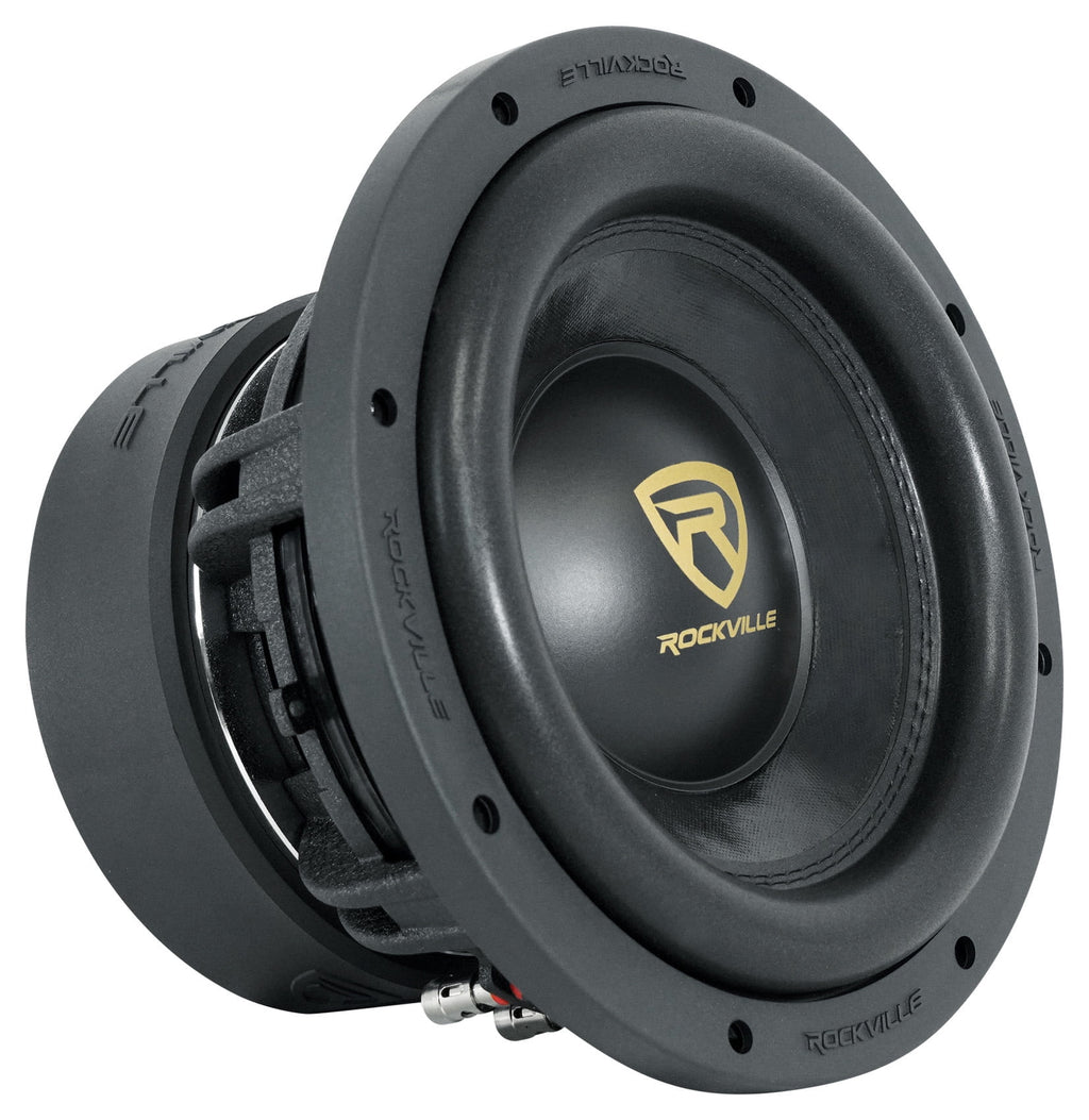 10" 6400 Watt Car Subwoofers with Mono Amplifier and Copper Amp Kit J1673