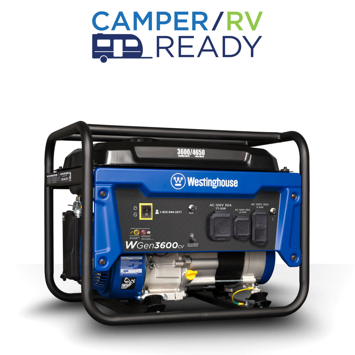 4650 Peak Watt Portable Gas Powered Generator A448846
