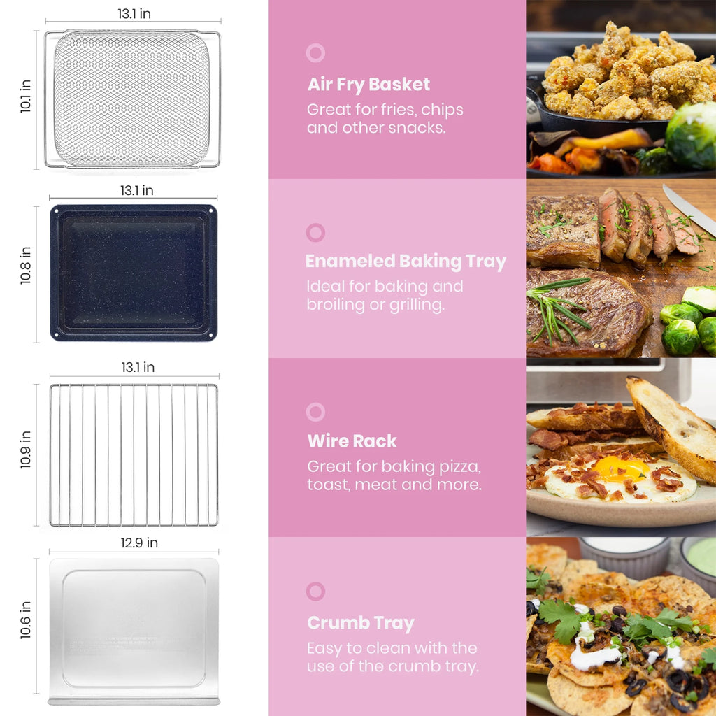Pink Infrared Air Fryer Toaster Oven K39122