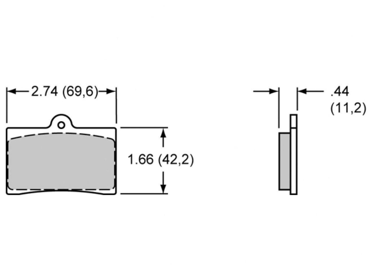 Brake Pads Set of 4 P88614