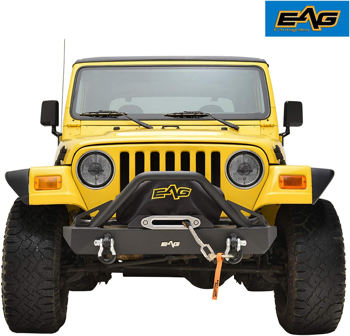 Heavy Duty Front and Rear Bumper with Tire Carrier Combo G922017