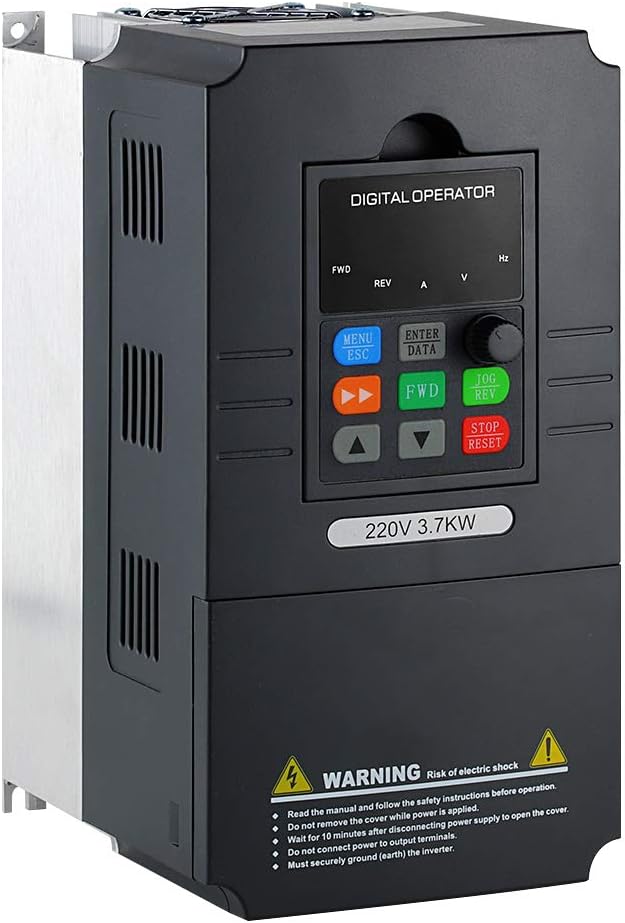5 hp 3.7 kW 17A VFD Single Phase 220V to 3 Phase Variable Frequency Drive Motor Control Inverter Y53460