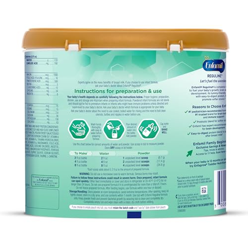 Baby Formula Milk-Based Infant Nutrition Powder Tub 19.5 Oz I8318