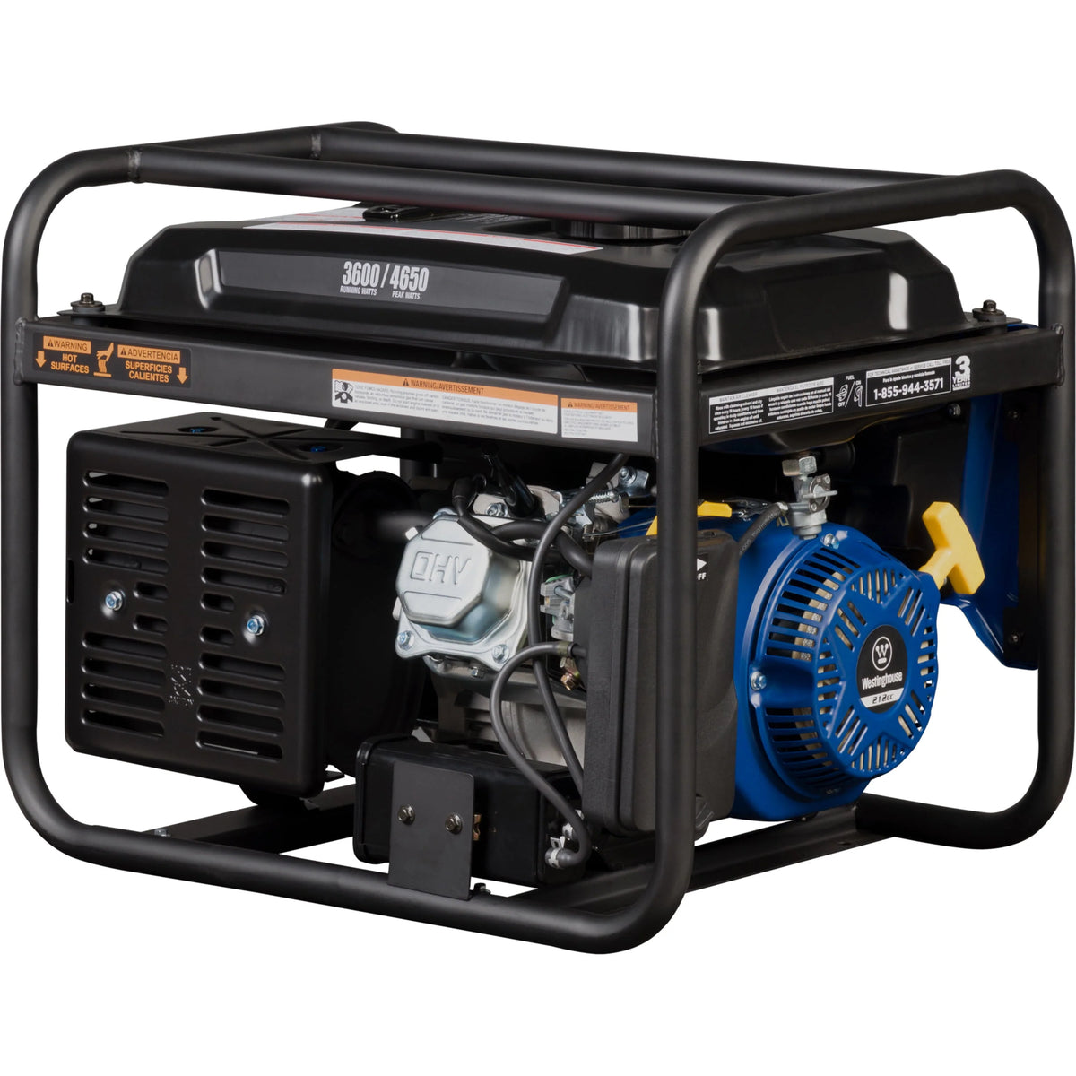 4650 Peak Watt Portable Gas Powered Generator A448846
