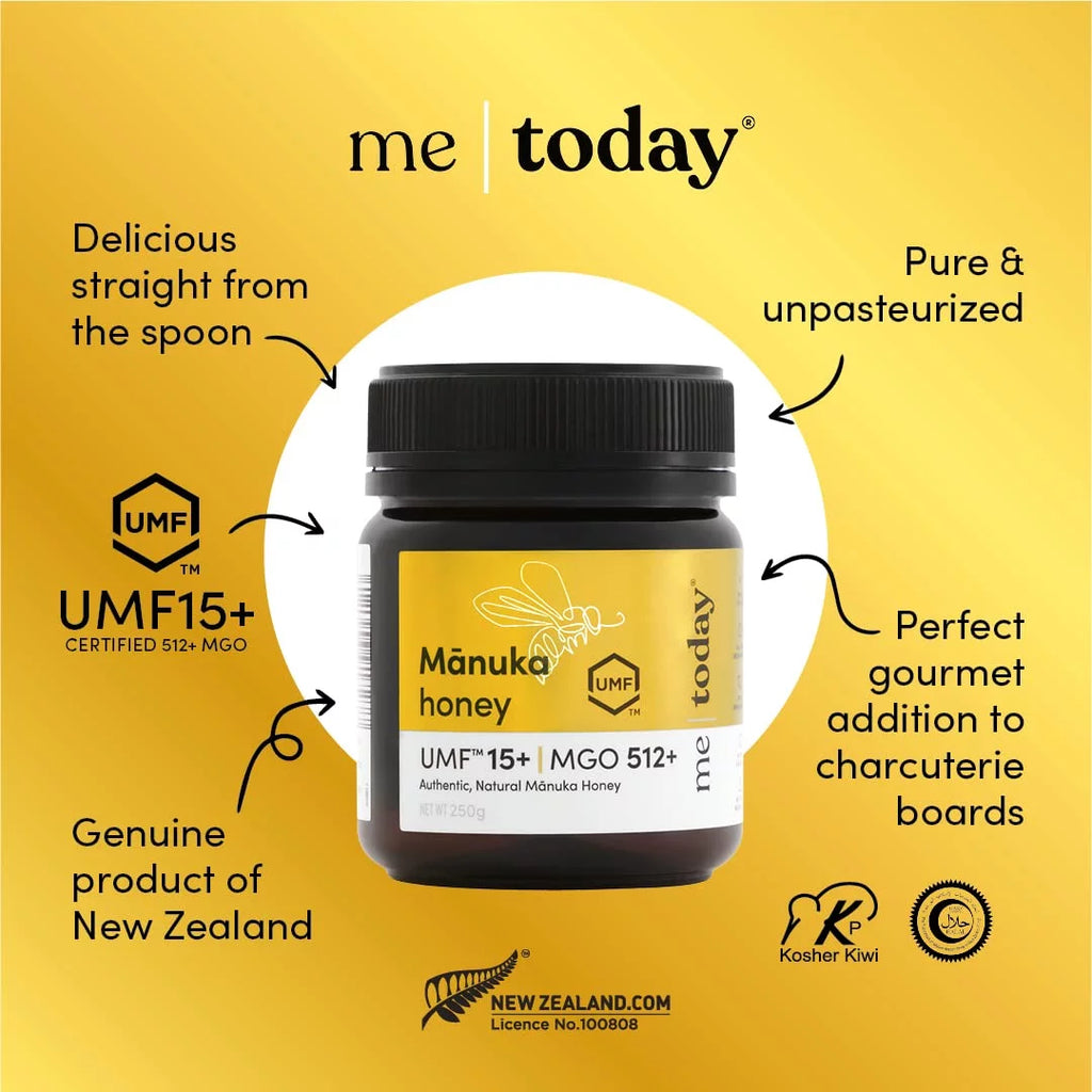 UMF 15+ MGO 512+ Raw Manuka Honey 8.8oz D550