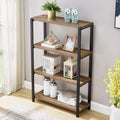 4 Tier Wood and Metal Bookshelf A634