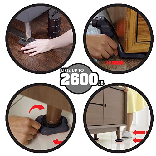 4 Rollers Red Heavy Duty Appliance Roller R1698