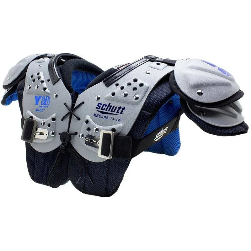 Gray Medium Football Shoulder Pads A6362