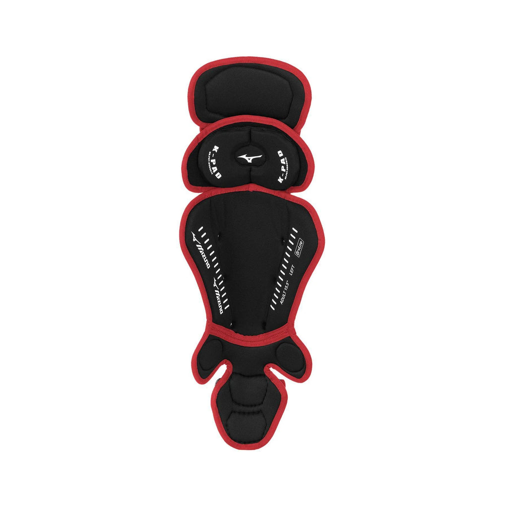 Black/Cardinal Youth Baseball Shin Guards B143862