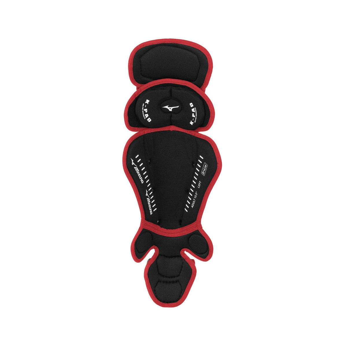 Black/Cardinal Youth Baseball Shin Guards B143862