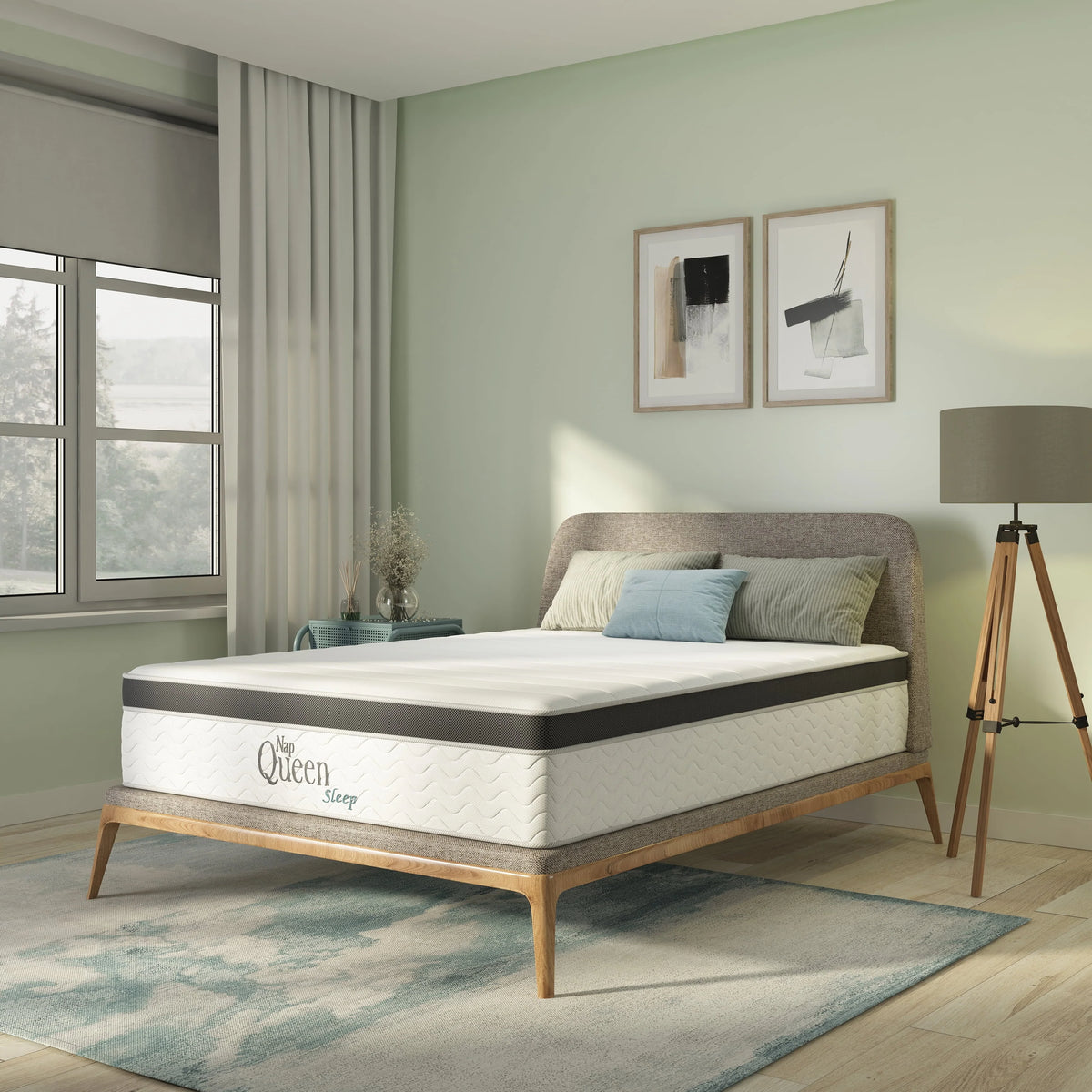 Queen 8” Hybrid Gel Memory Foam and Coils Mattress Y130562