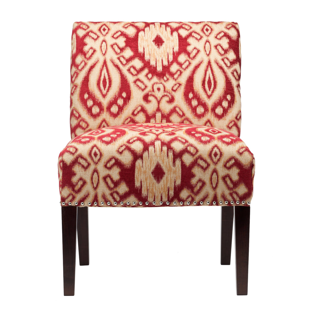 Brown Geometric Accent Chair J23434