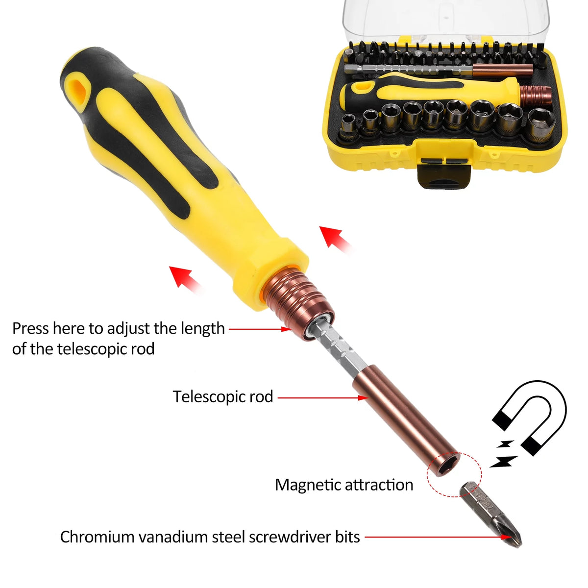 Socket Wrench Screwdriver Set D940856
