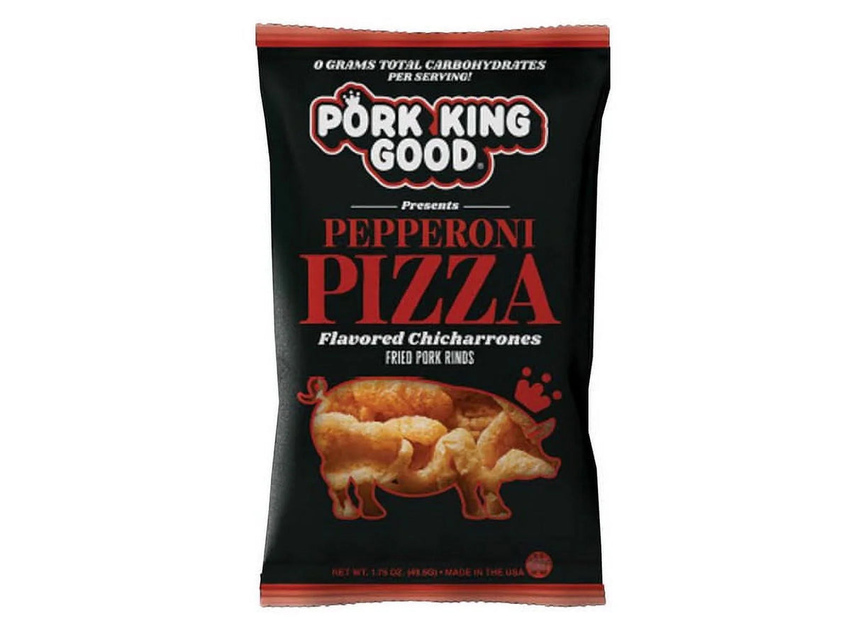 Pepperoni Pizza Flavored Pork Rinds 12/1.75oz P584