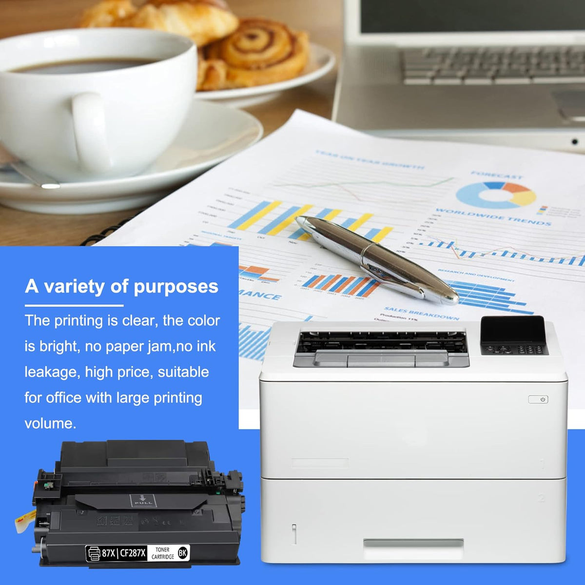 4 Pack Black Toner Cartridge U540424
