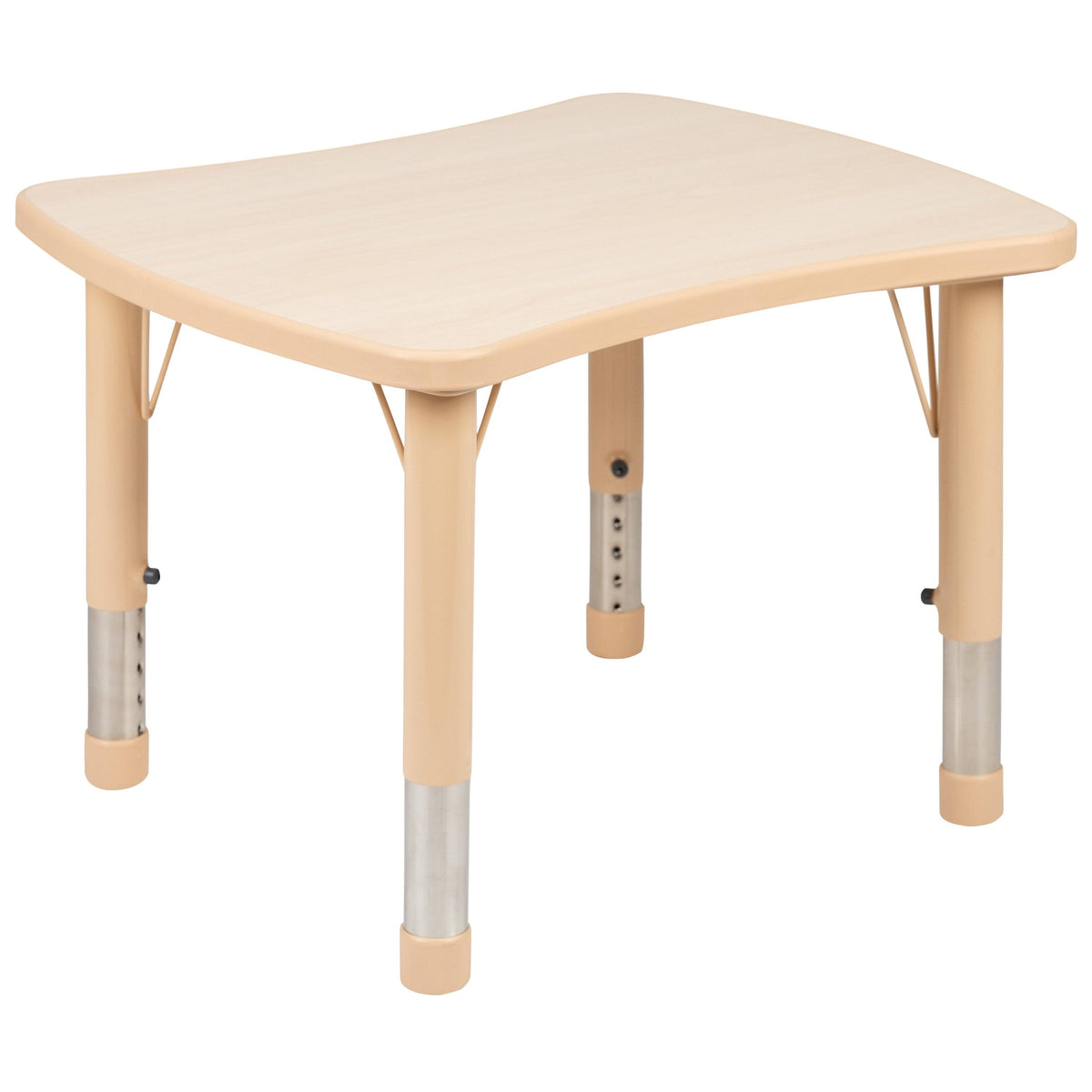 Green Rectangle Plastic Activity Table Set with 2 Chairs O807294