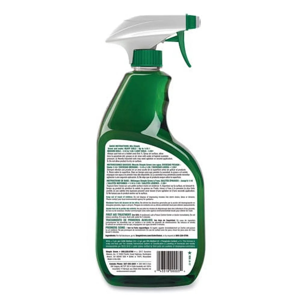 24 Oz Concentrated Industrial Cleaner And Degreaser Spray Bottle, Bundle of 5 G7193