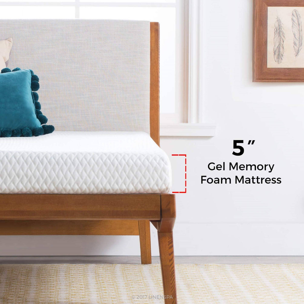 King Gel Memory Foam Mattress K87654
