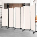 Folding Room Divider with Lockable Wheels N3688