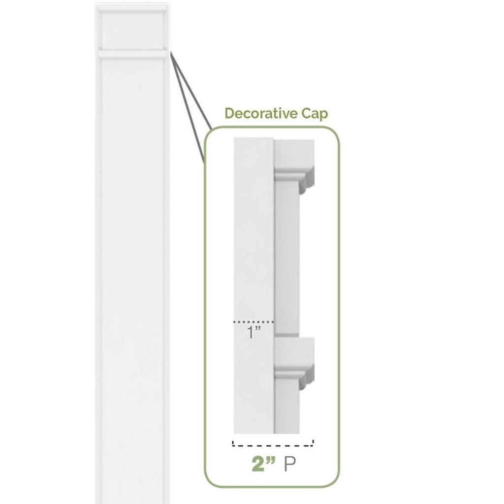 Plain PVC Pilaster (Pair) F820