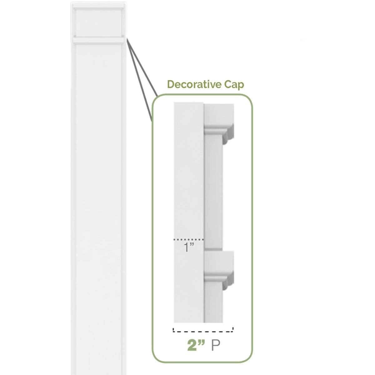 Plain PVC Pilaster (Pair) F820