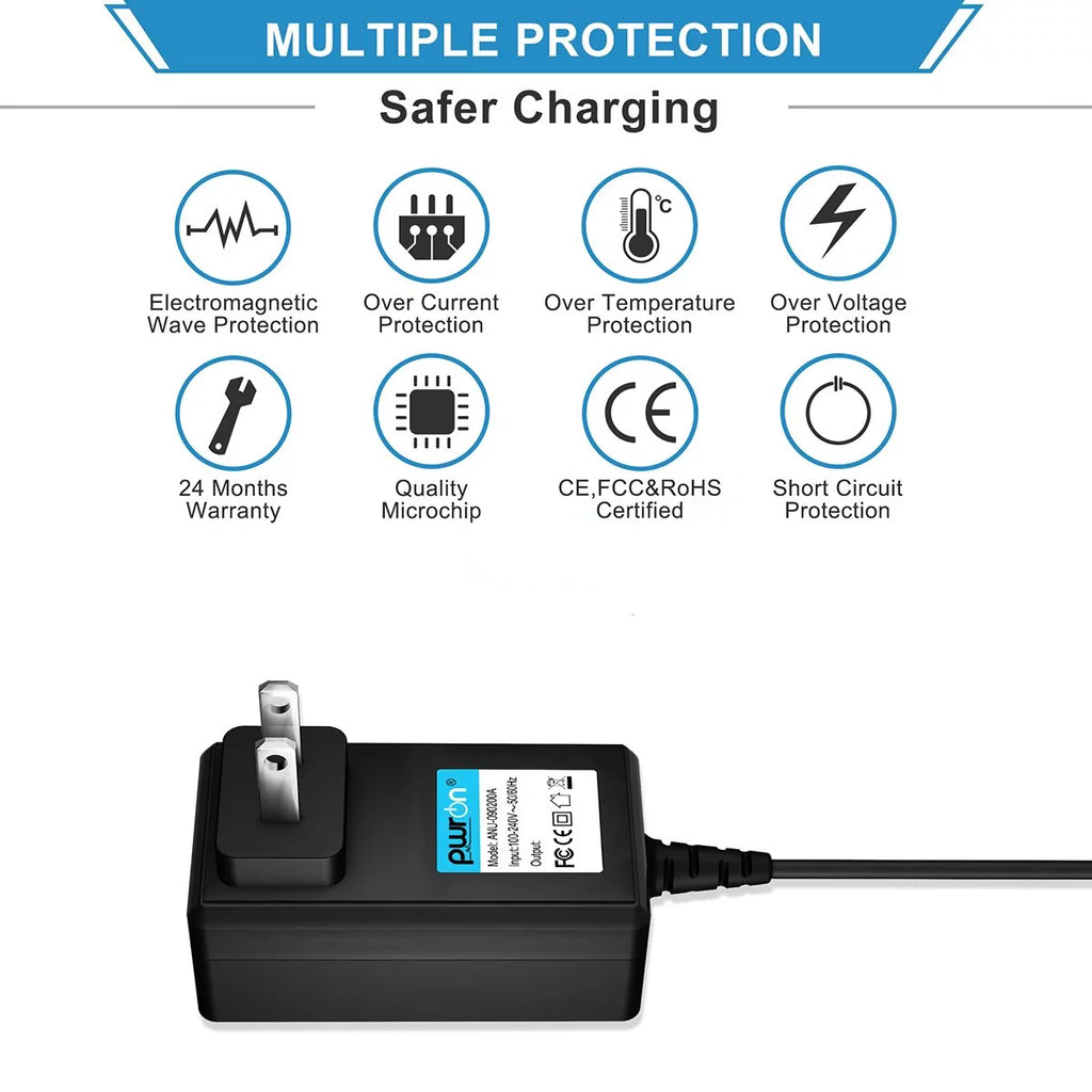 18V AC/DC Adapter Replacement for Guitar Effect Pedal Power Supply Cord Q377