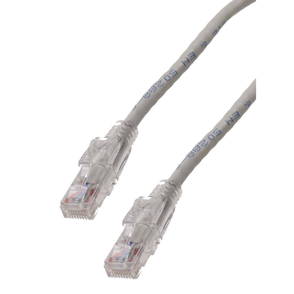 Lockable Cat6 Ethernet Patch Cable, Light Gray C646524