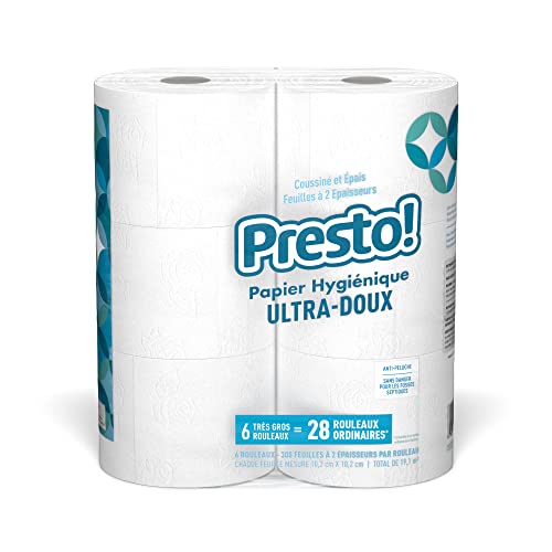 2-Ply Ultra-Soft Toilet Paper, 24 Family Mega Rolls, Unscented U84253
