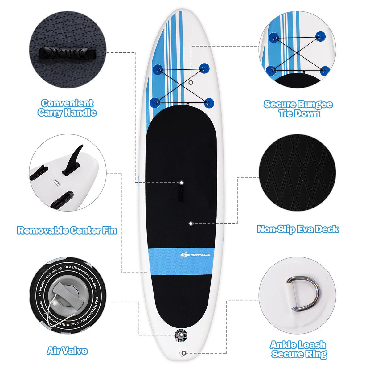 10' Inflatable Stand Up Paddle Board O23493