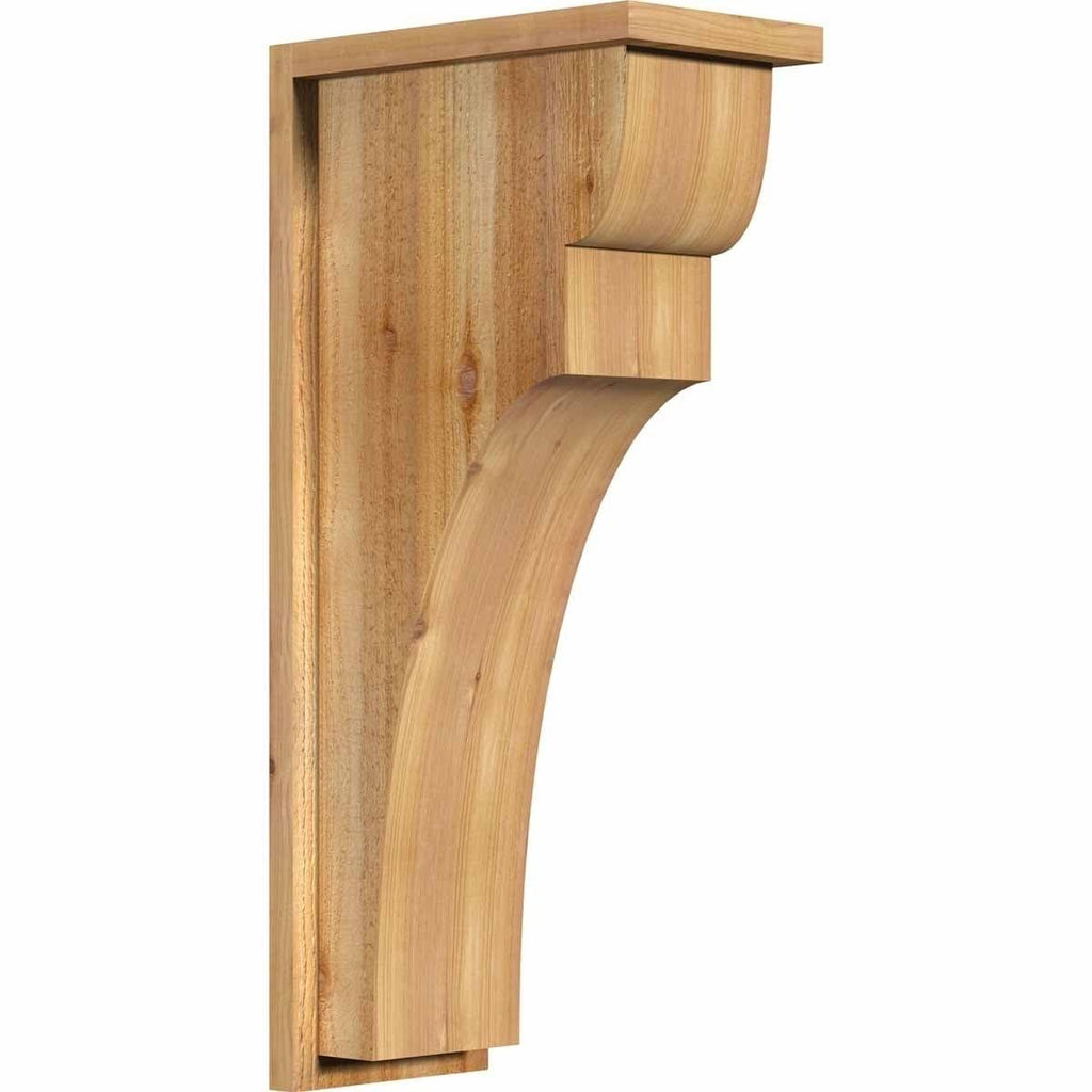 Rough Sawn Corbel with Backplate, Western Red Cedar B5008