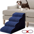 Navy Blue 4 Tiers Foam Dog Stairs C3388